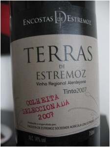 Этикетка португальского вина с обозначением Colheita Seleccionada