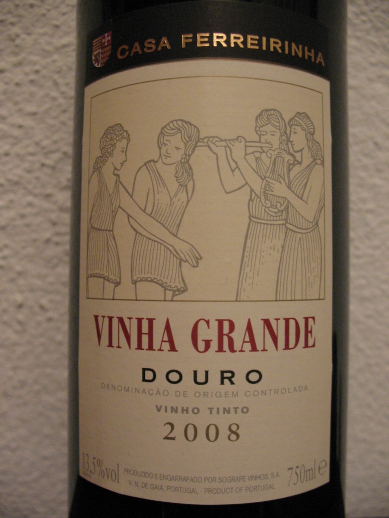 этикетка португальского вина Vinha Grande