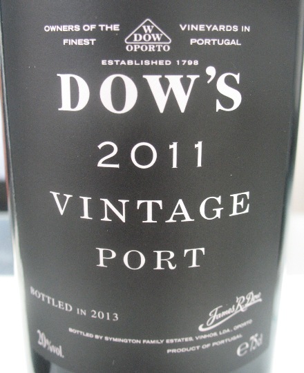 1 место - Dow's Vintage Port 2011, 99 баллов
